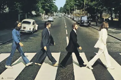 PLAKAT THE BEATLES ABBEY ROAD