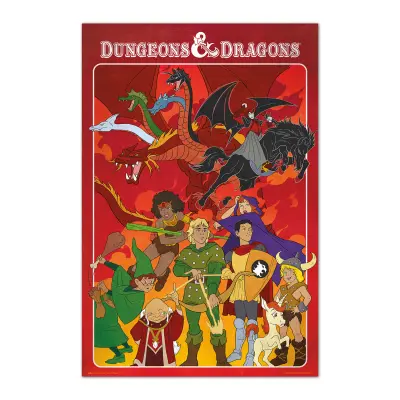 PLAKAT DUNGEONS & DRAGONS ANIMIRANA SERIJA
