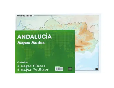 PAKET 10 MUTE MAPS ES ANDALUCIA FIZIČNA POLITIKA