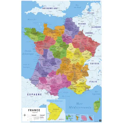 PLAKAT CARTE DE FRANCE 2018