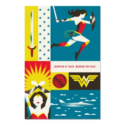 PLAKAT WONDER WOMAN 100 ANIVERSARIO WB