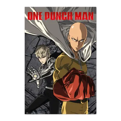 PLAKAT ONE PUNCH MAN SAITAMA & GENOS