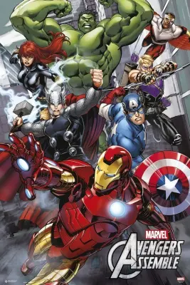PLAKAT MARVEL LOS VENGADORES UNIDOS