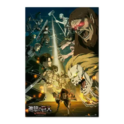 PLAKAT NAPAD NA TITAN - PARADIS VS MARLEY