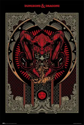 PLAKAT DUNGEONS & DRAGONS PLAYERS HANDBOOK