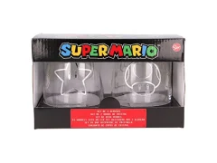 Stor Set 2 steklenih kozarcev 510 ML Super Mario, kristalno, večbarvno, 2 kosi (1 paket)
