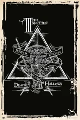 PLAKAT HARRY POTTER LAS RELIQUIAS DE LA MUERTE SIMBOLO