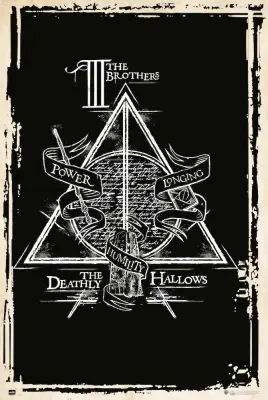 PLAKAT HARRY POTTER LAS RELIQUIAS DE LA MUERTE SIMBOLO