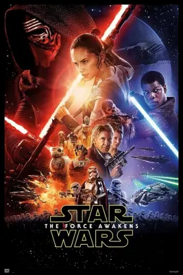 PLAKAT STAR WARS VII EN LIST