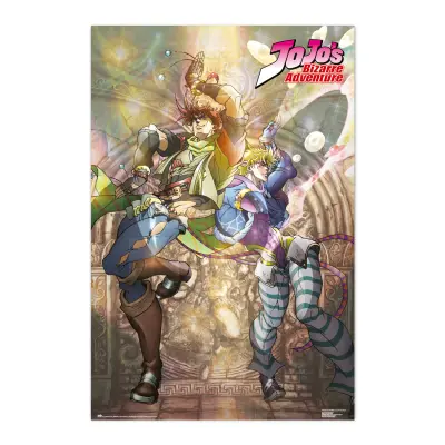 PLAKAT JOJOS BIZARRE ADVENTURE JOSEPH JOESTAR & CAESAR ZEPPELI