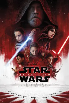 PLAKAT STAR WARS VIII EN LIST