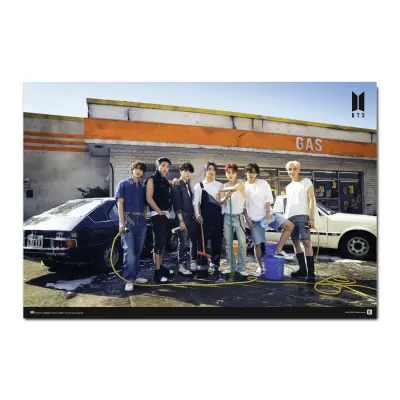 PLAKAT BENCINSKA ČRPALKA BTS