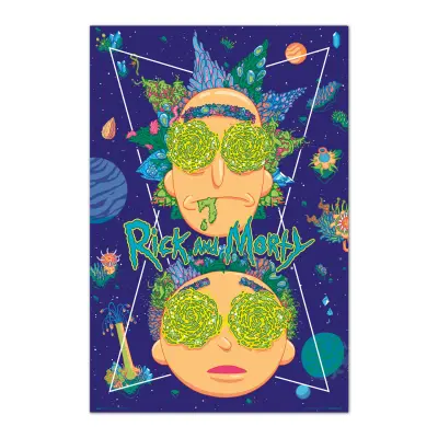 PLAKAT RICK & MORTY VISOKO NA NEBU