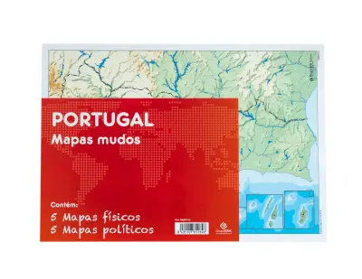 PAKET 10 MUTE MAPS PT PORTUGAL POLITICO FIZ