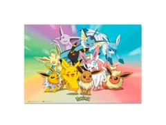 Grupo Erik Pokemon eevee Evolutions jih moram ujeti vse! Plakat - 35,8 x 24,2 palcev / 91 x 61,5 cm - odposlano zvit - Pokemon Poster - Cool Plati - Art Plater - Plakati in odtisi - stenski