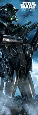 PLAKAT NA VRATIH STAR WARS ROGUE ONE DEATH TROOPER RAIN