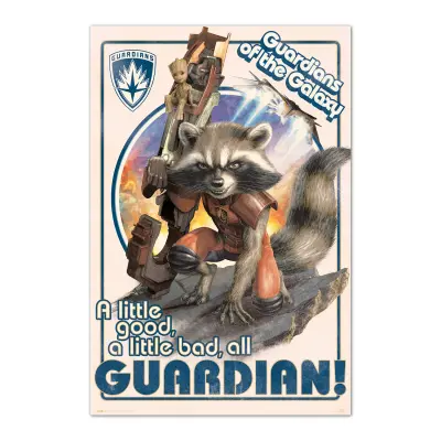 PLAKAT MARVEL GUARDIANS OF THE GALAXY ROCKET & BABY GROOT