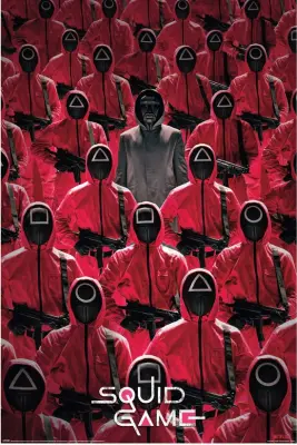 PLAKAT EL JUEGO DEL CALAMAR CROWD
