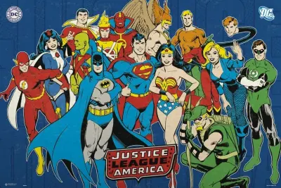 PLAKAT DC COMICS PRAVIČNA LIGA AMERIKA