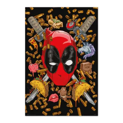 PLAKAT MARVEL DEADPOOL - METKE IN ČIMIČANGASI