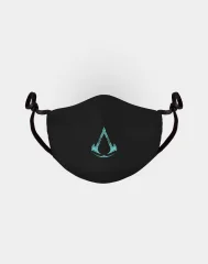 Difuzed FM821035ASC Assassin's Creed Valhalla logotip Nastavljiva obrazna maska iz blaga črna/modra, 1 kos (paket 1)
