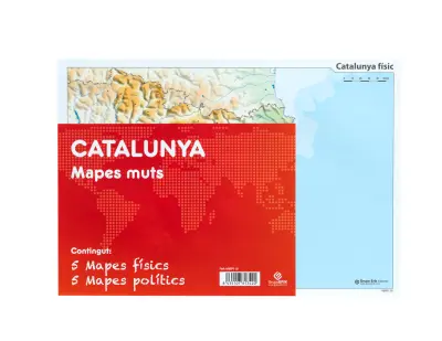 PAKET 10 MUTE MAPS CAT CATALUNYA POLITICA FISICA