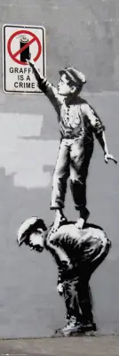 PLAKAT PUERTA BRANDALIZIRANI GRAFITI SO ZLOČIN