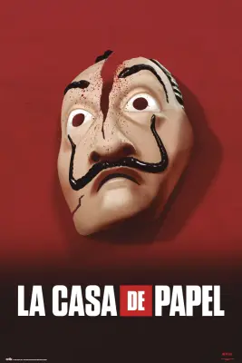 PLAKAT LA CASA DE PAPEL MASCARA