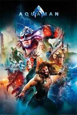 PLAKAT DC COMICS AQUAMAN BATALLA ZA ATLANTIS