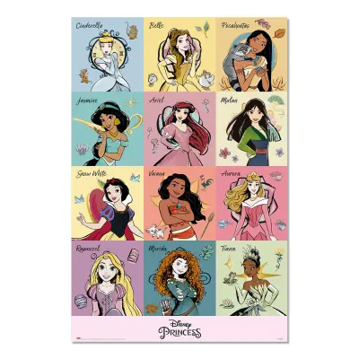 POTEZI ČOPIČA ZA PLAKAT DISNEY PRINCES