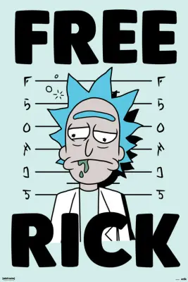 PLAKAT RICK Y MORTY FREE RICK