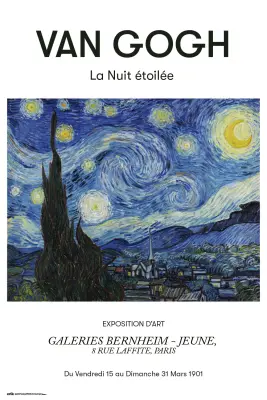 PLAKAT VAN GOGH THE NUIT ETOILEE