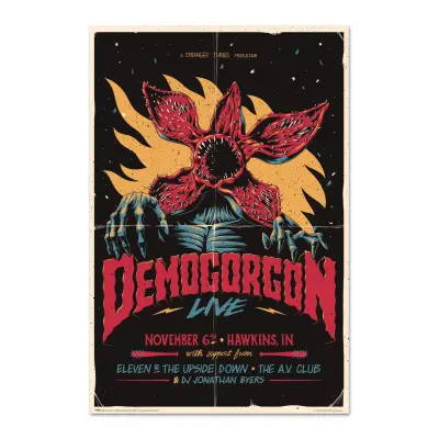 PLAKAT STRANGER THINGS - DEMOGORGON V ŽIVO