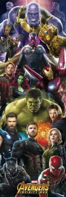 MARVEL DOOR PLAKAT MAŠČEVALCI: VOJNA NESKONČNOSTI