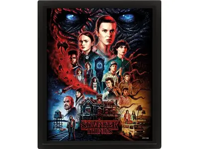Pyramid International Stranger Things uokvirjena 3D plakat (vecna Design) 25cm x 20cm x 1,3cm uokvirjena stenska umetnost in 3D stenske umetnosti v ok