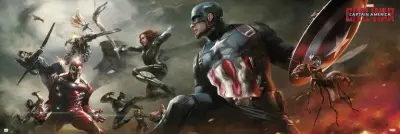 PLAKAT DOOR MARVEL CAPTAIN AMERICA CIVIL WAR