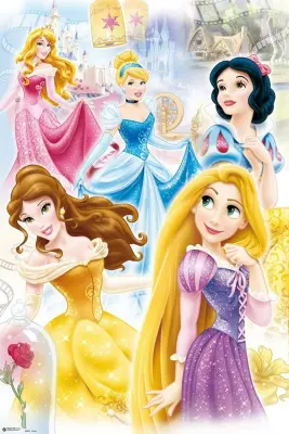 PLAKAT DISNEY PRINCESAS