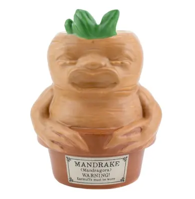 Keramično držalo za sejalnico Paladone Root | Uradno licencirano blago Wizarding World in namizni dekor, Harry Potter Mandrake Plant Pot and Pen Cup O