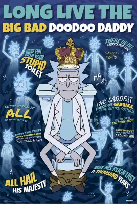 PLAKAT RICK Y MORTY DOODOO OČKA