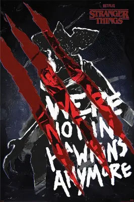 PLAKAT STRANGER THINGS 4 NOT IN HAWKINS