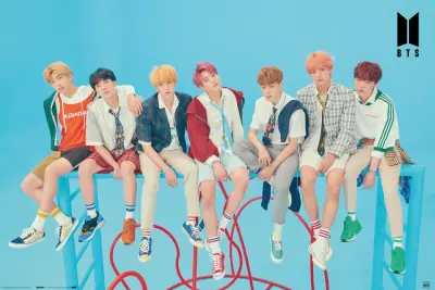 PLAKAT BTS BLUE