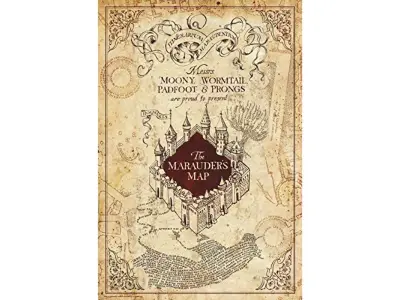 ABYstyle ABYDCO543 Harry Potter Marauder's Map 61 x 91,5 cm maksi plakat