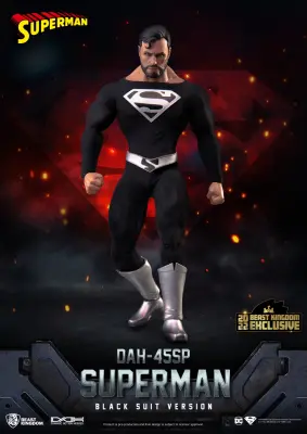 BEAST KINGDOM - WARNER BROS DC COMICS Superman Black Suit 1:9 Scale Dynamic 8ction Heroes Akcijska figura