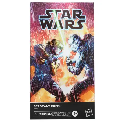 HASBRO STAR WARS - Sergent Kreel - Figurica Črna serija arhiv 15cm