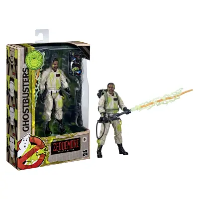 Ghostbusters Plasma Series Glow-in-the-Dark Winston Zeddemore Toy, 15-cm merilo, zbirateljska klasična figura iz leta 1984, starost 4 let in več, večb
