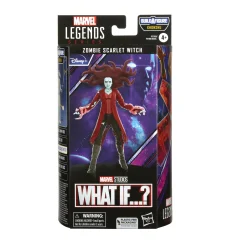 Marvel Hasbro Legends Series MCU Disney Plus Zombie Scarlet Witch akcijska figura, 2 dodatka in 1 del za sestavo figure, večbarvna (F3703)