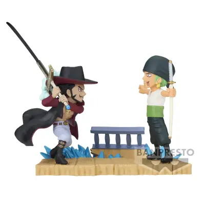 FIGURA WORLD ZBIRATELJSKA ENODEL RORONOA ZORO VS DRACULE MIHAWK LOG STORIES