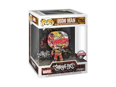 Funko pop! Deluxe: Marvel -Iron Man - (Graffitideco), Marvel Comics - Collectable Vinil figura - Ideja za darilo - uradno blago - igrače za otroke in