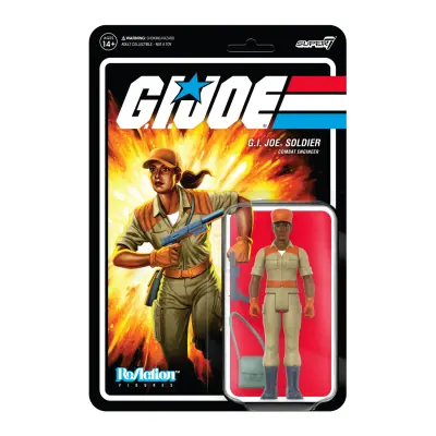 FIGURA REACTION GI JOE ŽENSKI COMBAT ENGINEER PONYTAIL HAIR BROWN