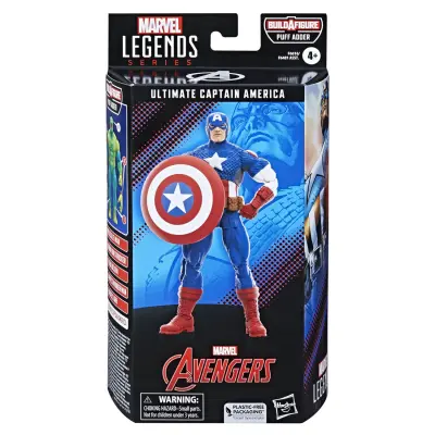 Marvel Hasbro Legends Series: Ultimate Captain America Ultimates, Klasična akcijska figura Comic Legends, 15 cm, večbarvna, F6616